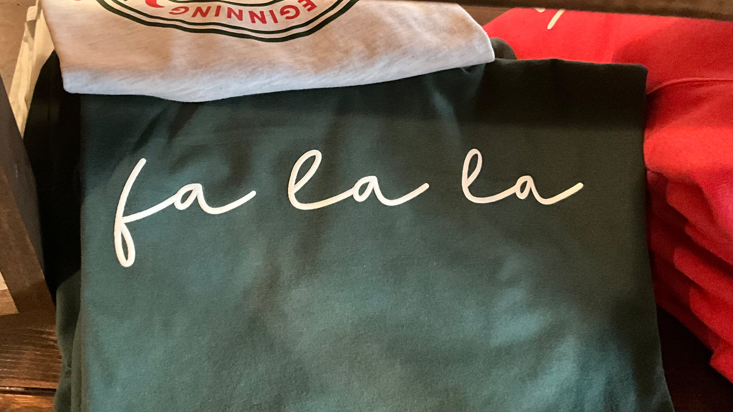 Fa La La Long & Short Sleeve Tee