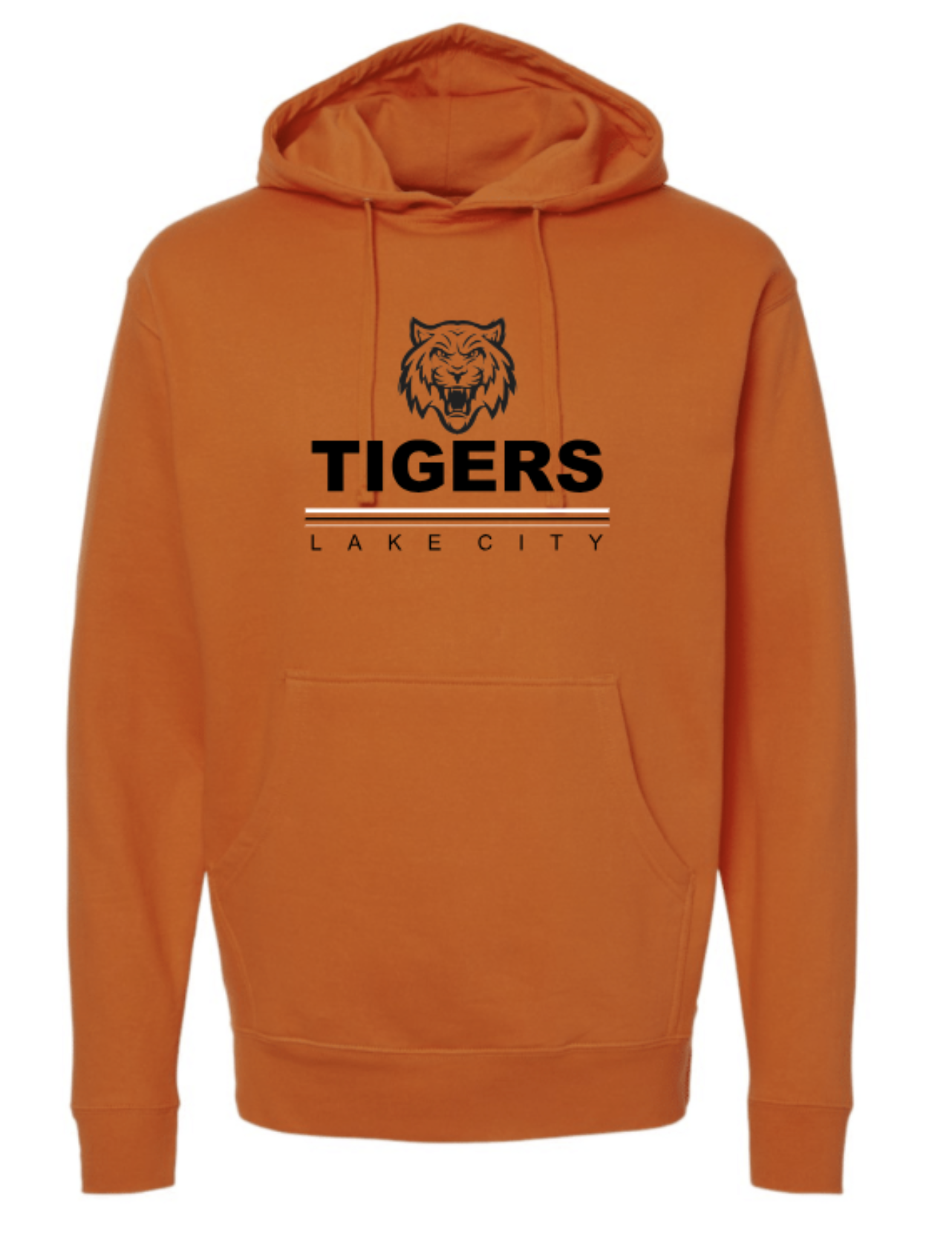 Lake City Tigers Stacked Design Adult & Youth Unisex Hoodie