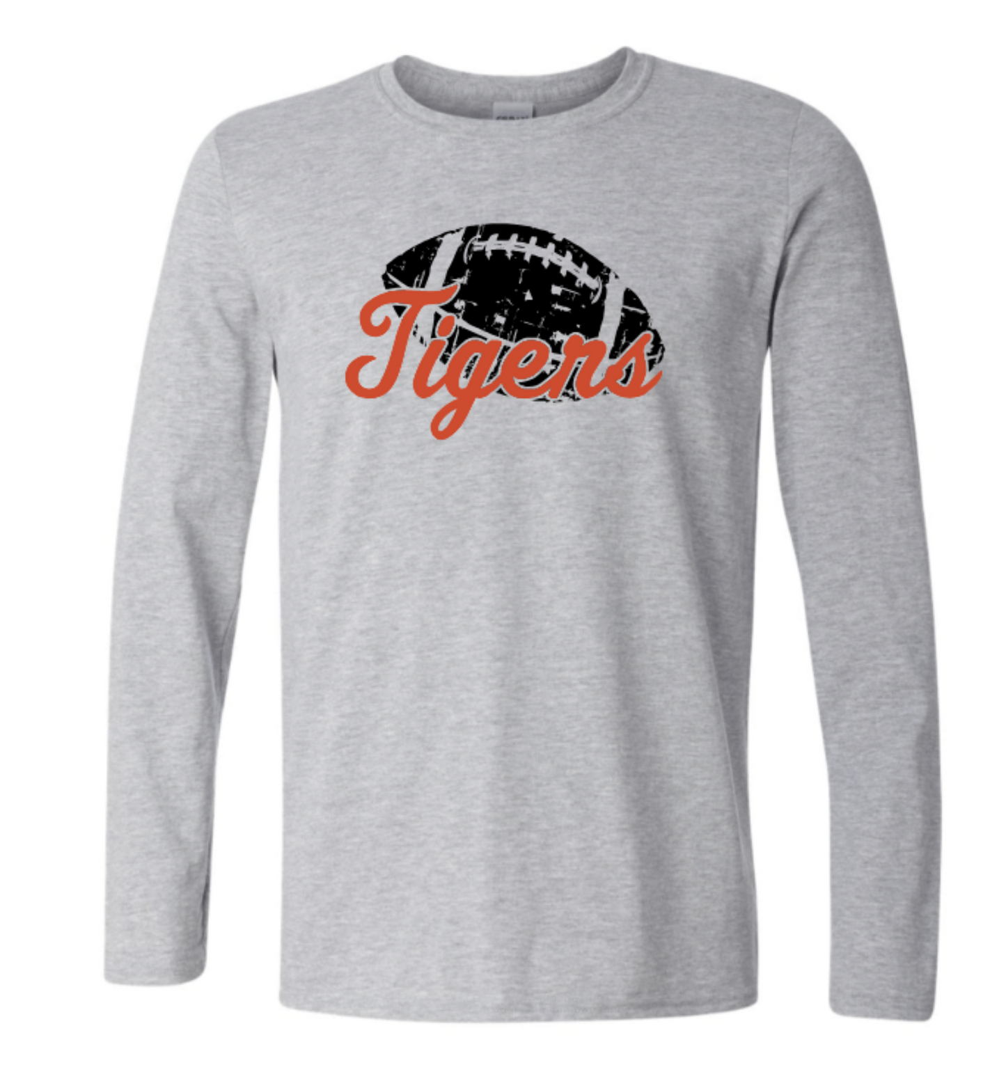 Tigers Football Adult Long Sleeve Tee