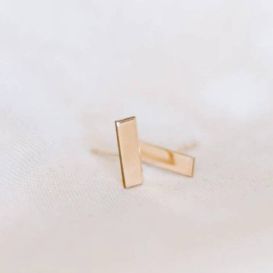 Bar Stud Earrings - Hypoallergenic, Dainty, Minimalist